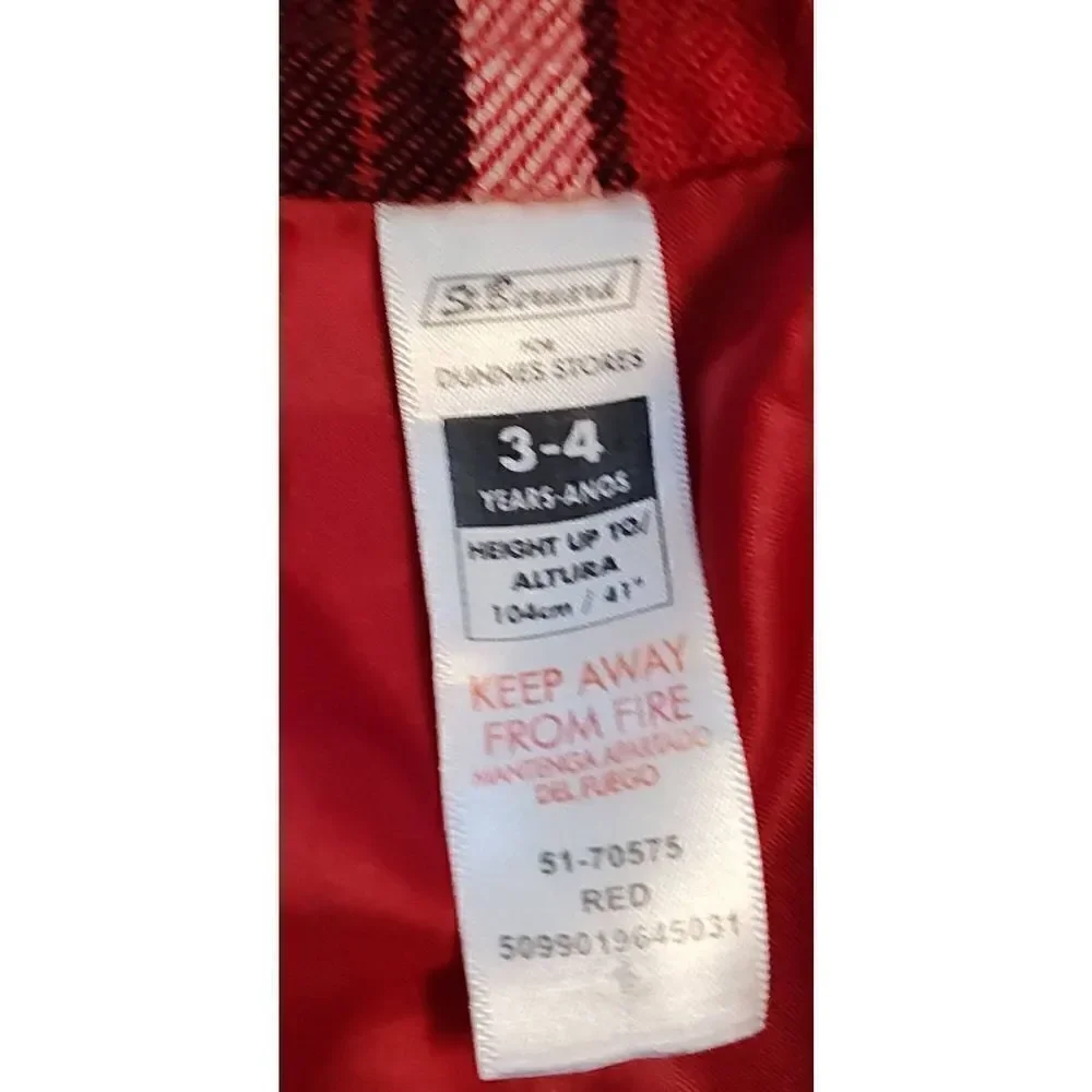 Wool blend Buffalo Plaid children's skirt. St. Bernard for Dunnes Store. Size 3-